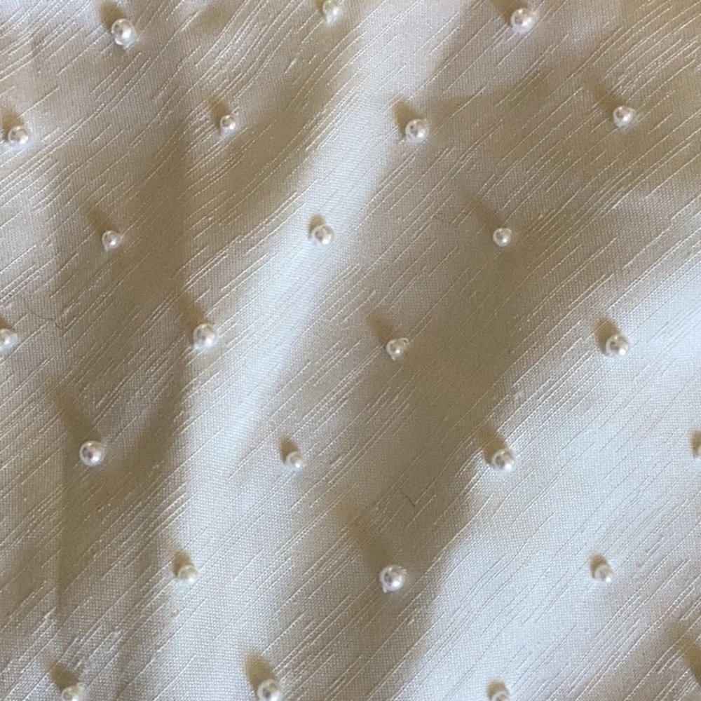 Victoria’s Secret ivory long sleeveless gown with seed pearls on bodice … - Picture 12 of 14